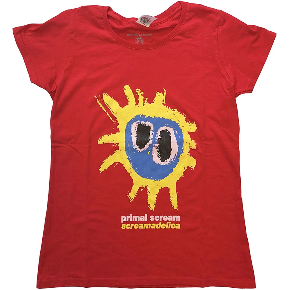 Primal Scream - Screamadelica Tshirt Femme - Rouge